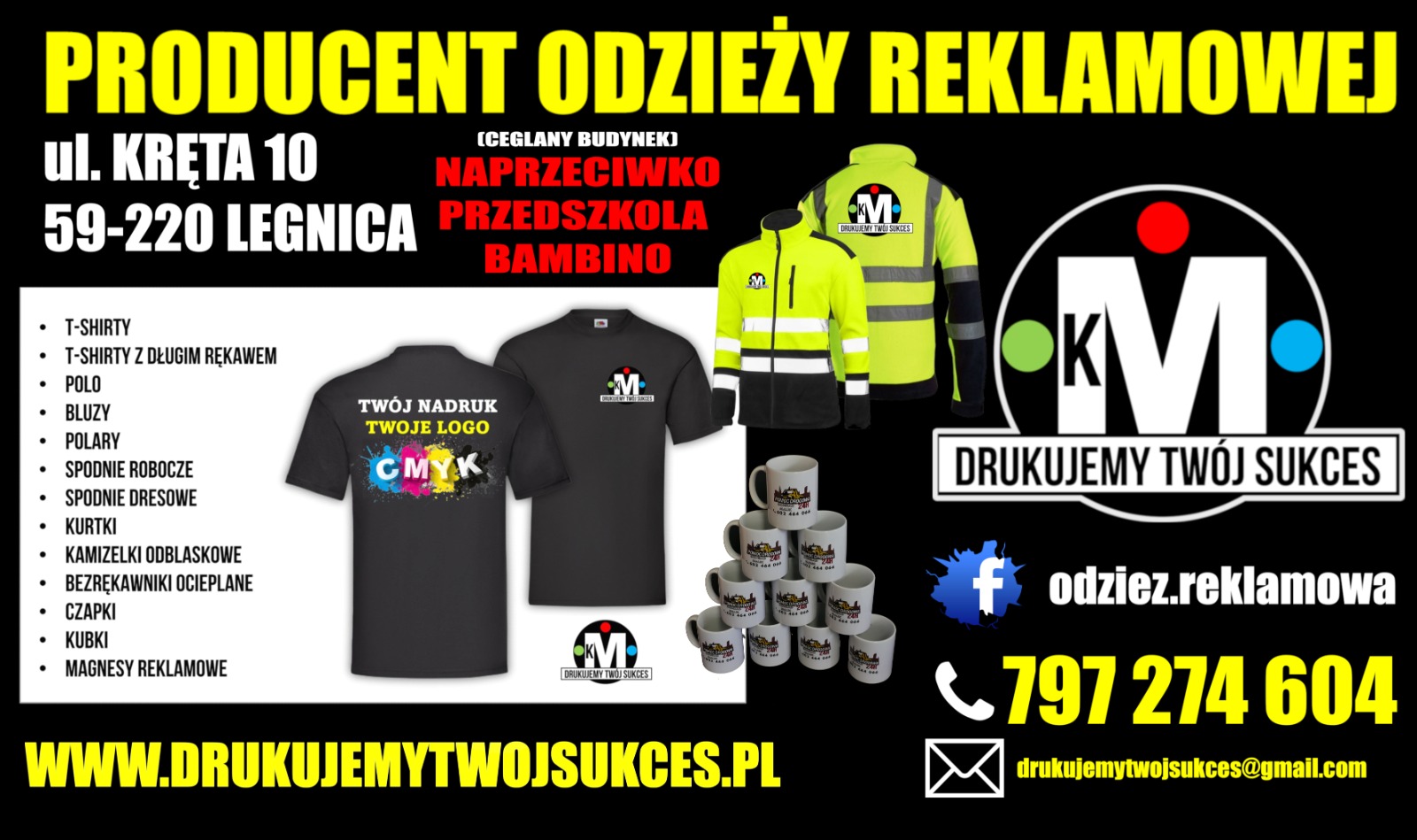 KM DRUKUJEMY TWÓJ SUKCES 